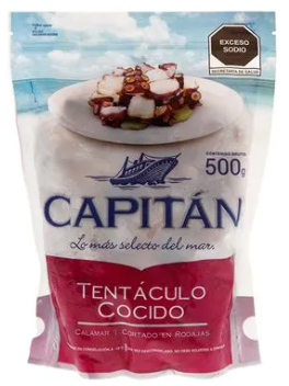 Pulpo cocido picado