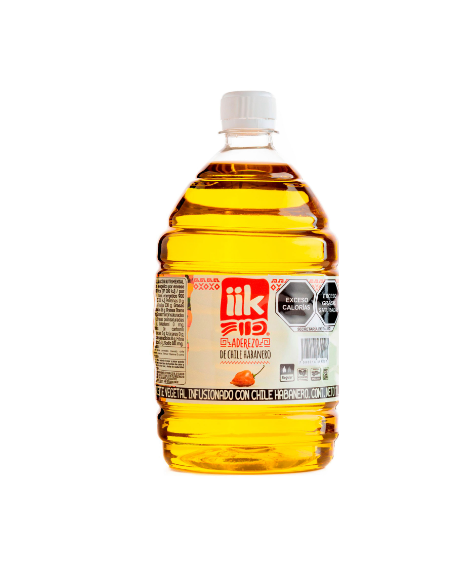 ACEITE HABANERO IIK Aderezo Aceite de Chile Habanero iik (1 Litro)